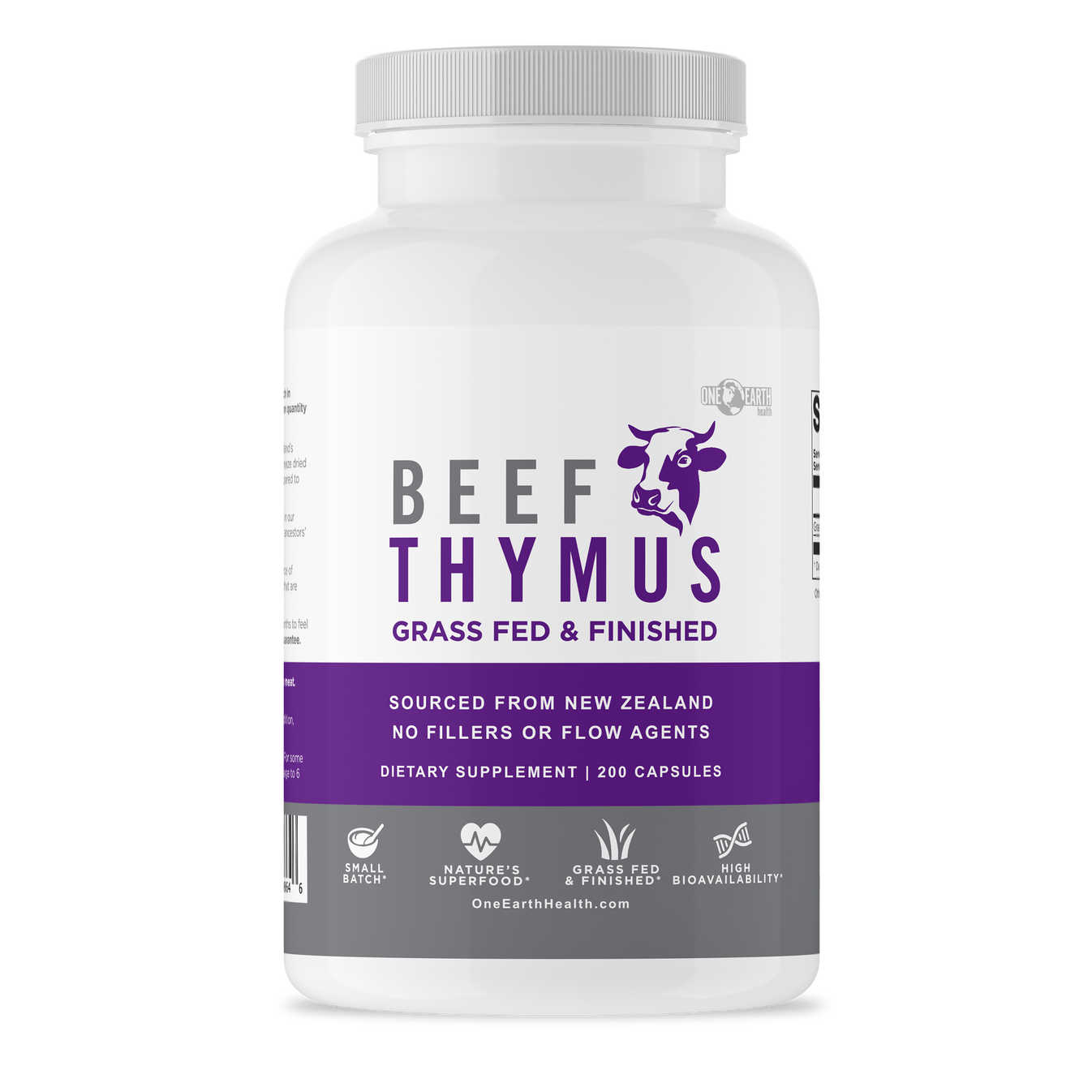 One Earth Health Beef Thymus (100 Grassfed) The Real Food Project