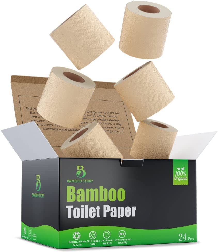 Bamboo Story: 100% Bamboo Toilet Paper (Unbleached, Plastic Free) - The ...